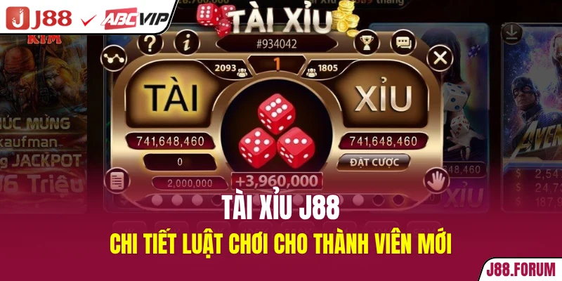 Tài Xỉu J88 - Chi Tiết Luật Chơi Cho Thành Viên Mới Tài xỉu J88